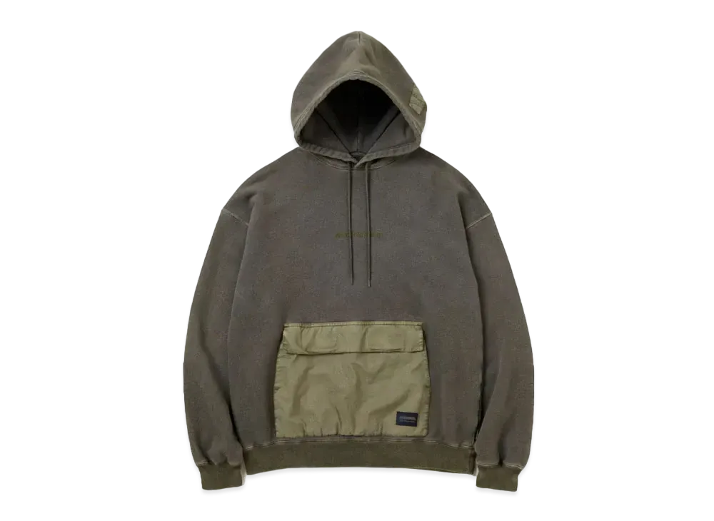NEIGHBORHOOD Design Pigment Dyed Sweatparka LS "Olive Drab"