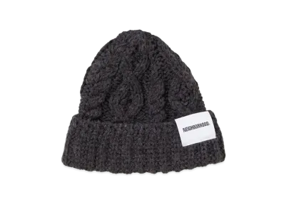 NEIGHBORHOOD Cable Knit Beanie "Charcoal"