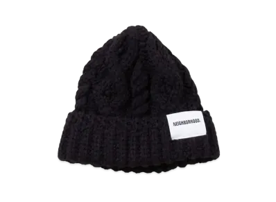 NEIGHBORHOOD Cable Knit Beanie "Black"
