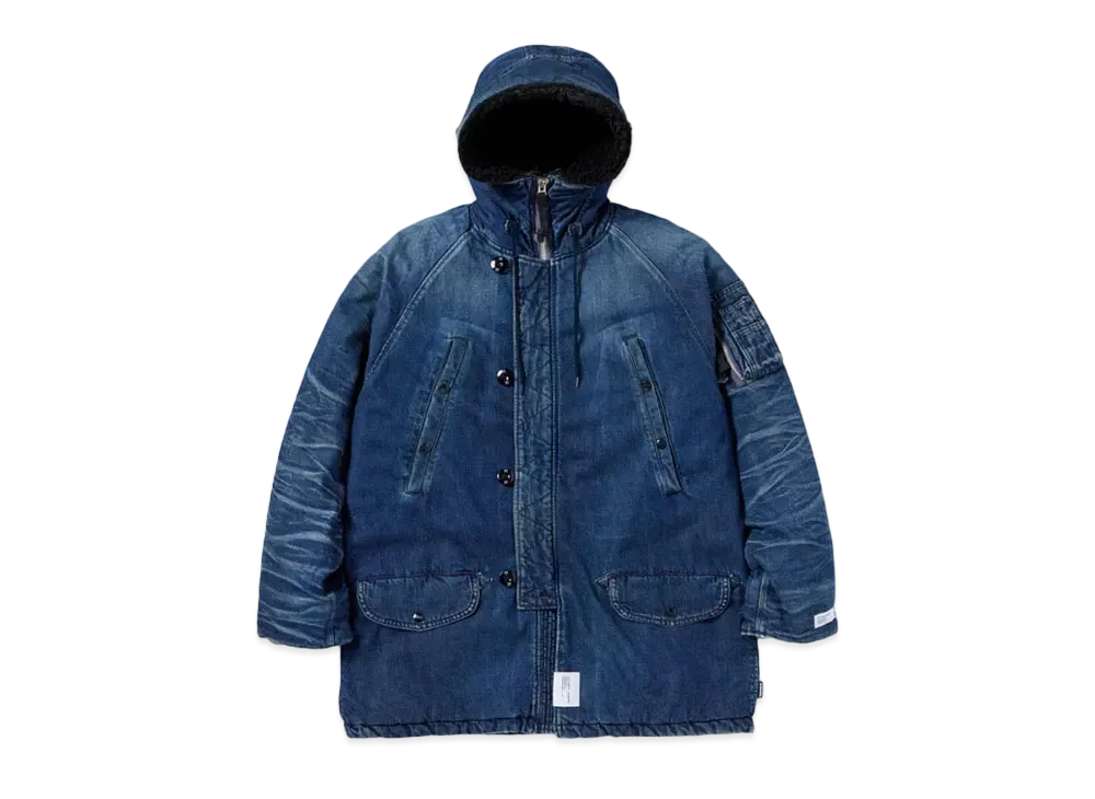 NEIGHBORHOOD Washed Denim N-3B Coat "Indigo"