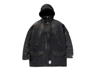 NEIGHBORHOOD Washed Denim N-3B Coat "Black"