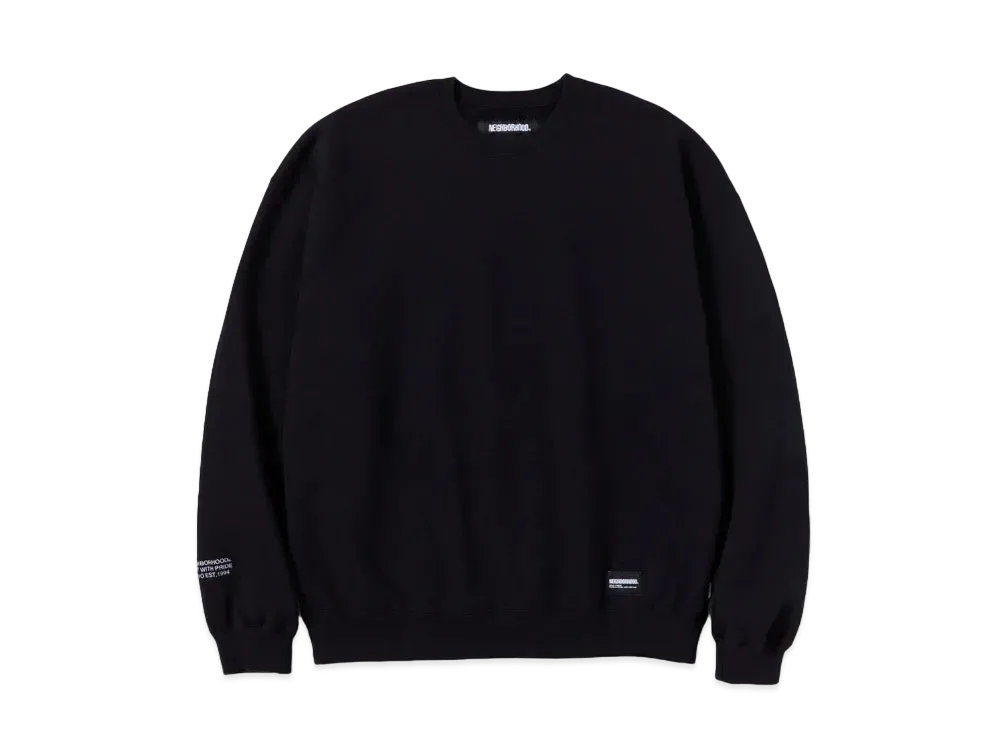 NEIGHBORHOOD Plain Sweatshirt LS "Black"
