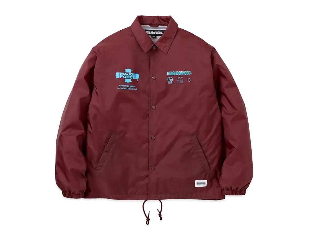 NEIGHBORHOOD x MAJOR FORCE Windbreaker Jacket "Burgundy"