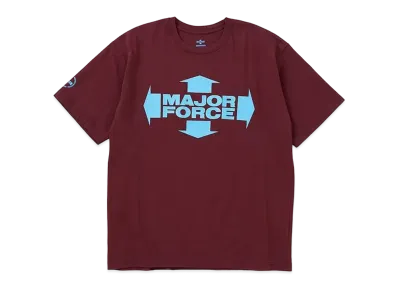 NEIGHBORHOOD x MAJOR FORCE Tee SS "Burgundy"