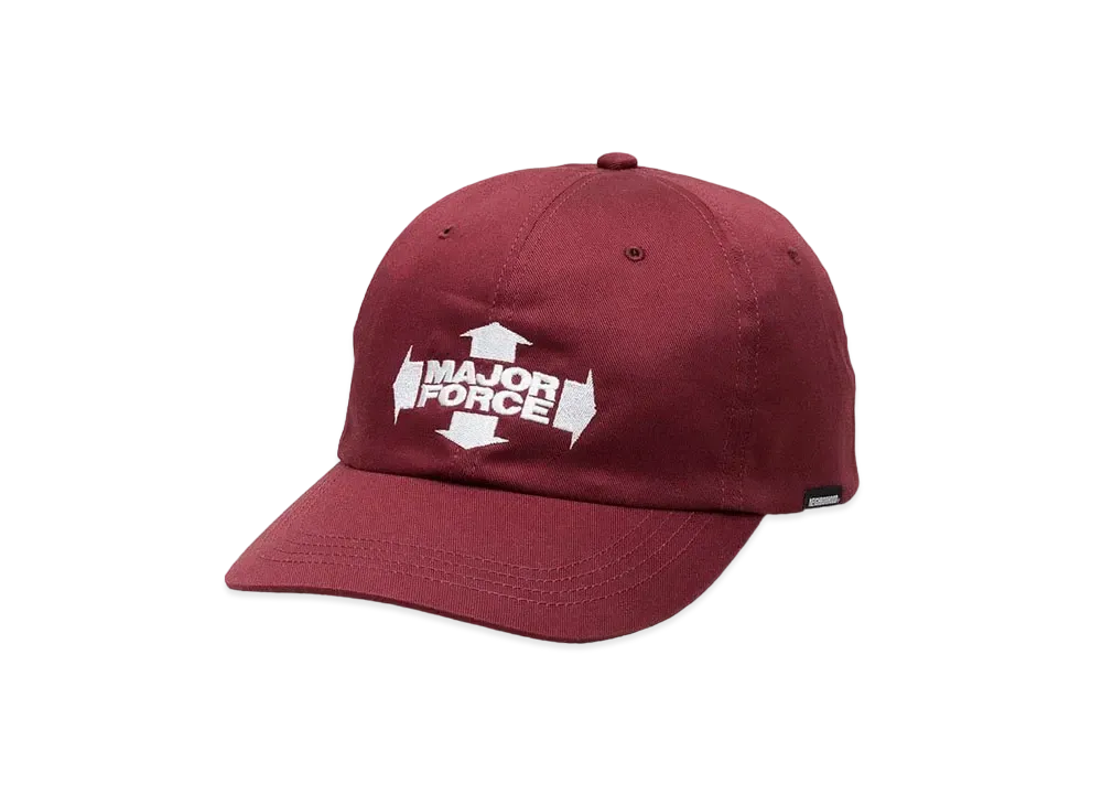 NEIGHBORHOOD x MAJOR FORCE Dad Cap "Burgundy"
