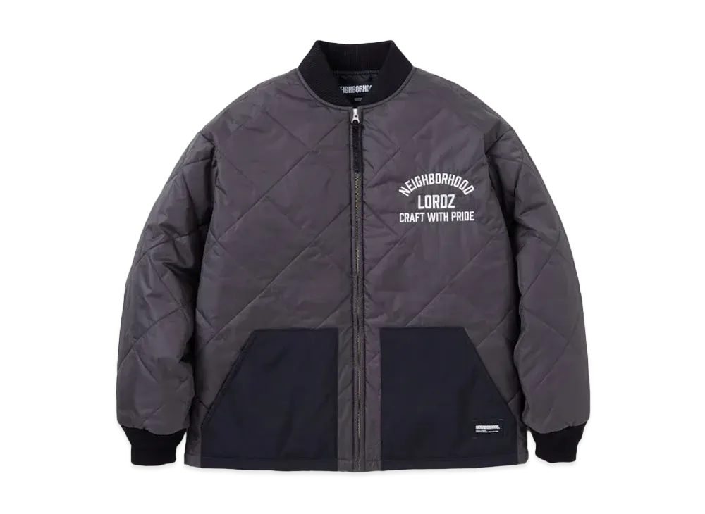 NEIGHBORHOOD x Lordz of Brooklyn Quilt Jacket "Charcoal"
