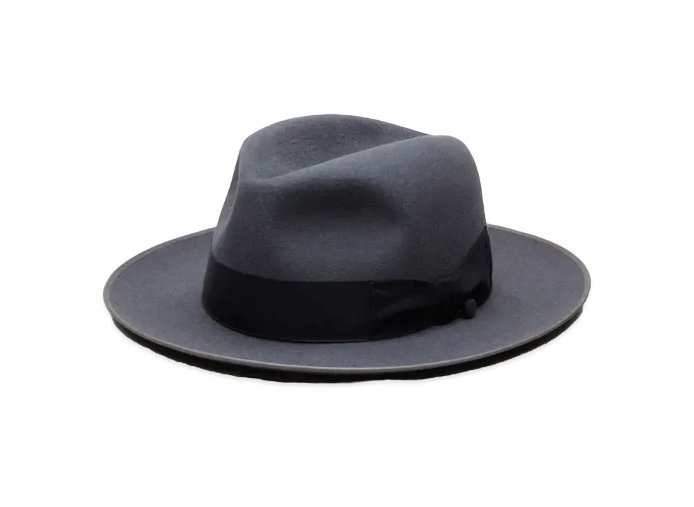 NEIGHBORHOOD x Lordz of Brooklyn x THE FAT HATTER Fedora Hat "Charcoal"