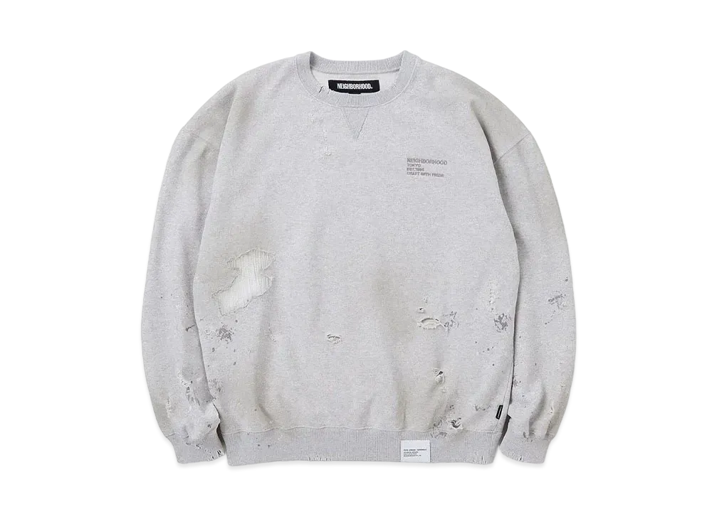 NEIGHBORHOOD 24SS Savage Sweat Shirt LS "Oatmeal"