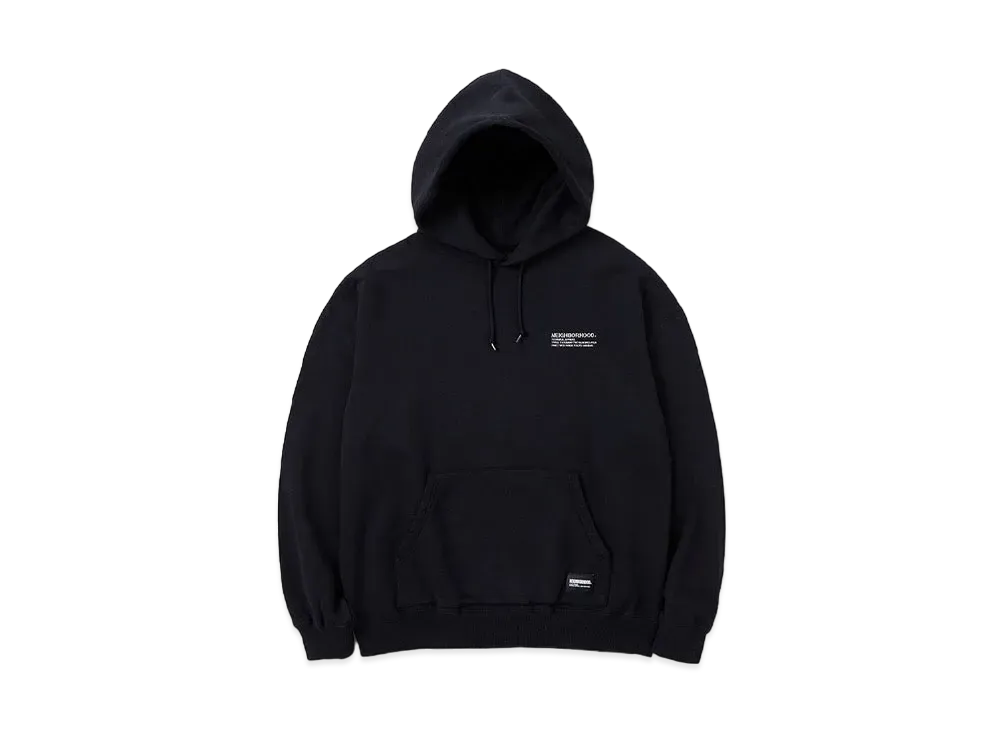 NEIGHBORHOOD 24SS Plain Sweat Parka "Black"