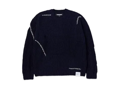 NEIGHBORHOOD 24SS Savage Crewneck Sweater "Navy"