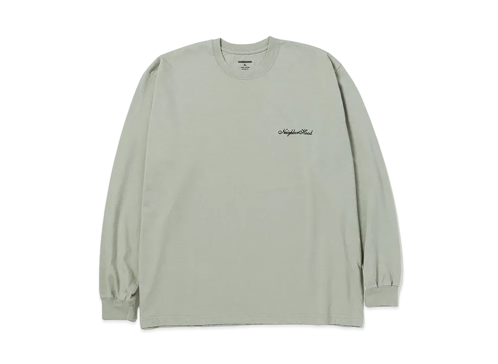 NEIGHBORHOOD 24SS NH Tee LS-3 "Sage Green"