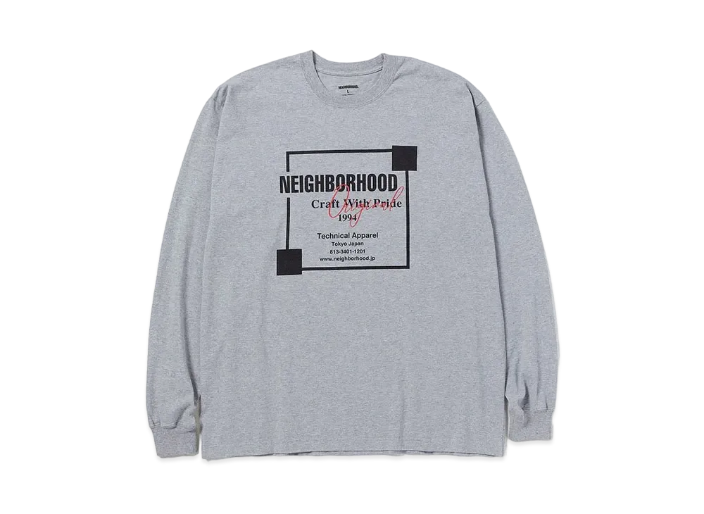 NEIGHBORHOOD 24SS NH Tee LS-7 "Gray"