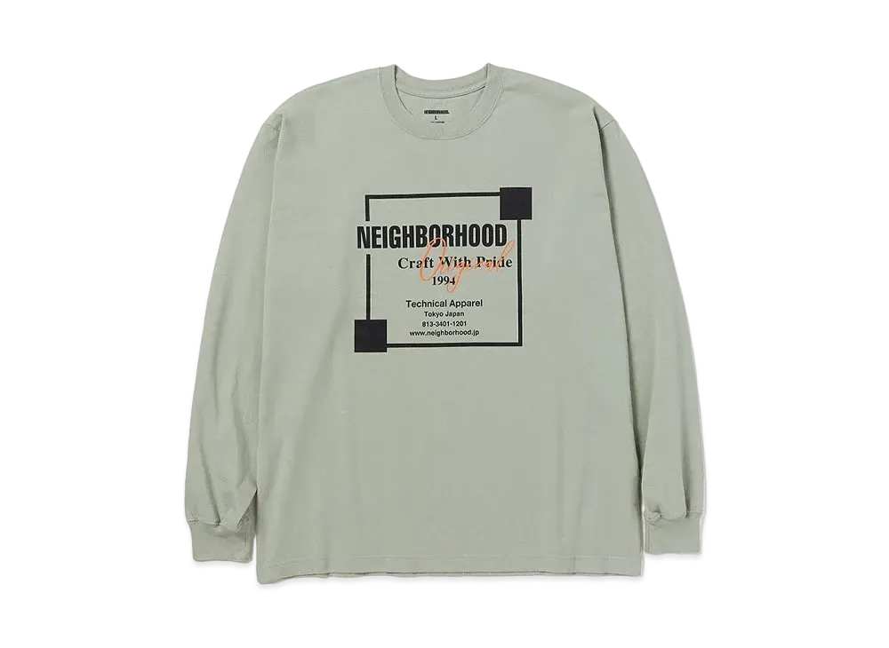 NEIGHBORHOOD 24SS NH Tee LS-7 "Sage Green"
