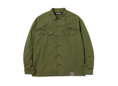 NEIGHBORHOOD 24SS BDU Shirt LS "Olive Drag"
