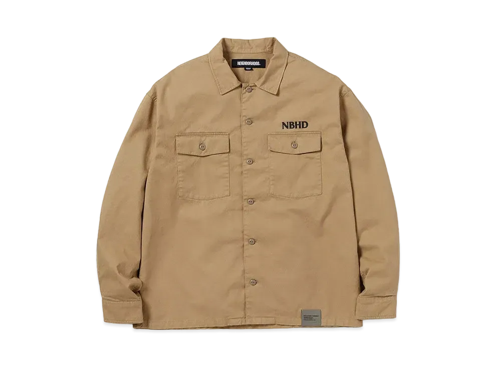 NEIGHBORHOOD 24SS BDU Shirt LS "Beige"