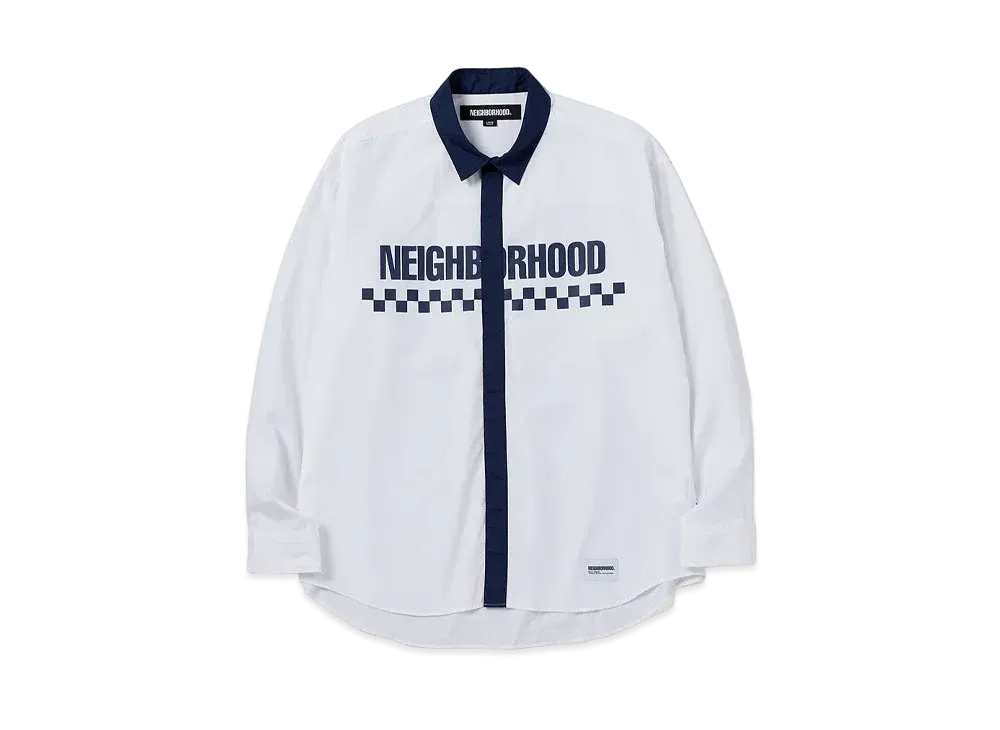 NEIGHBORHOOD 24SS TIE Shirt LS "Navy"