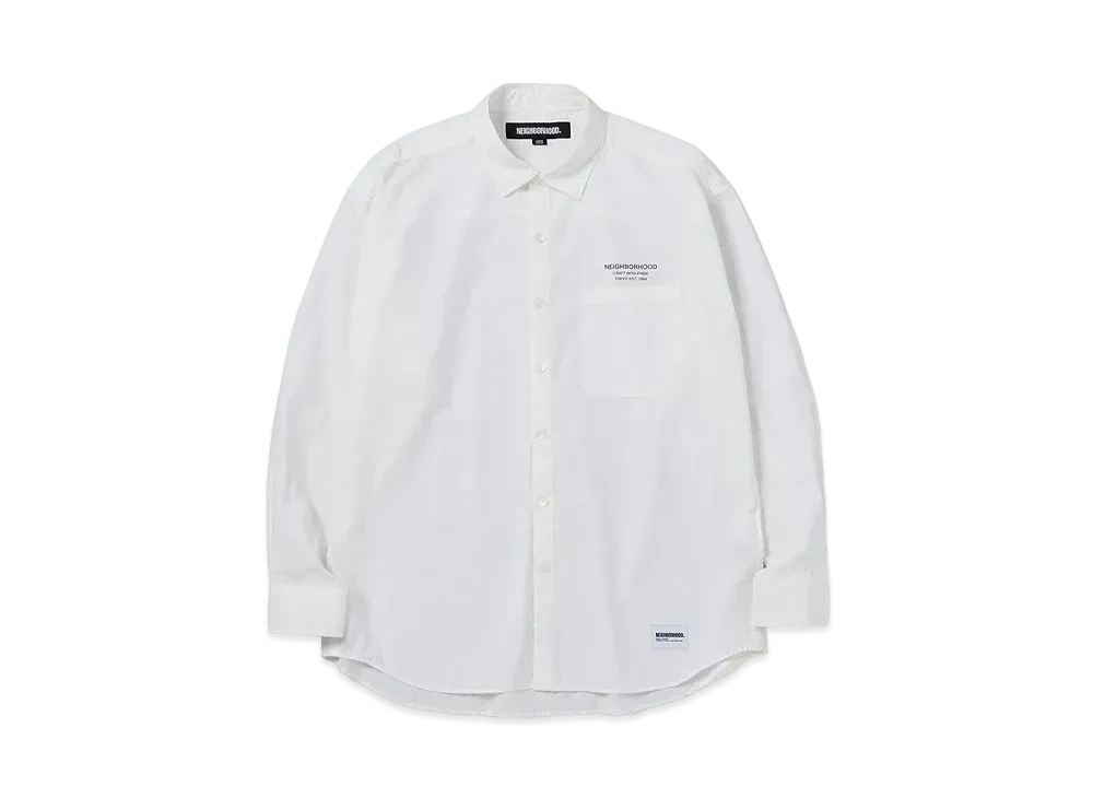 NEIGHBORHOOD 24SS Trad Shirt LS "White"