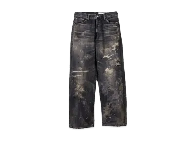 NEIGHBORHOOD 24SS Denim DP Wide Pants Savage "Black"