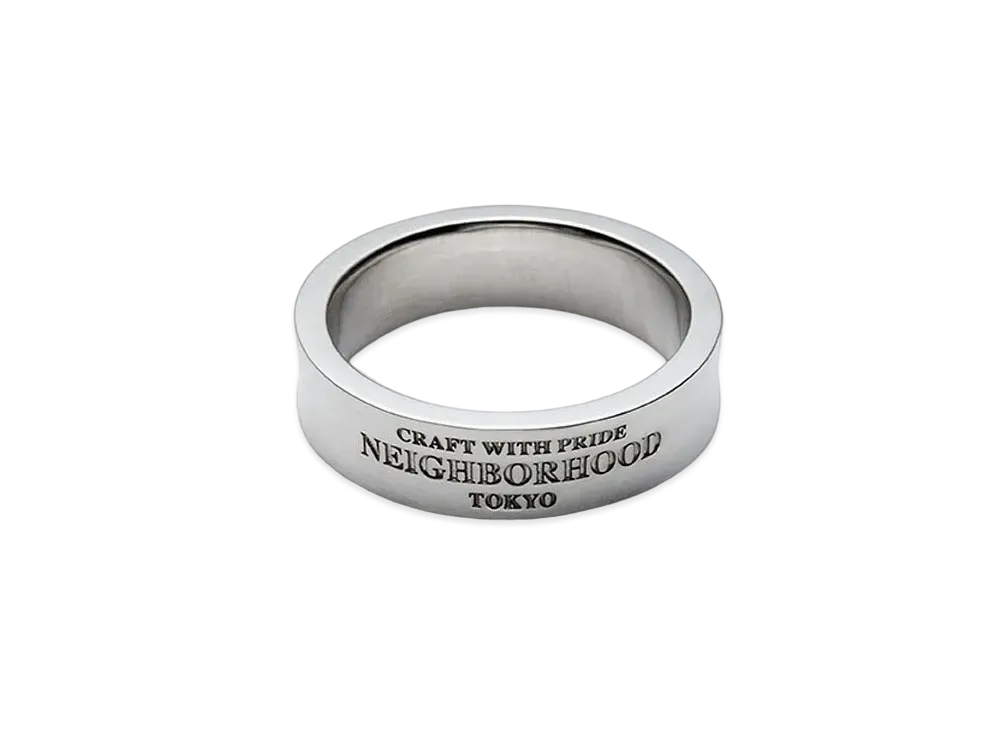 NEIGHBORHOOD 24SS Silver Plain Ring "Silver"