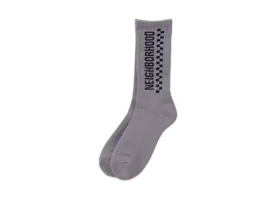 NEIGHBORHOOD 24SS CI Checker Socks "Gray"