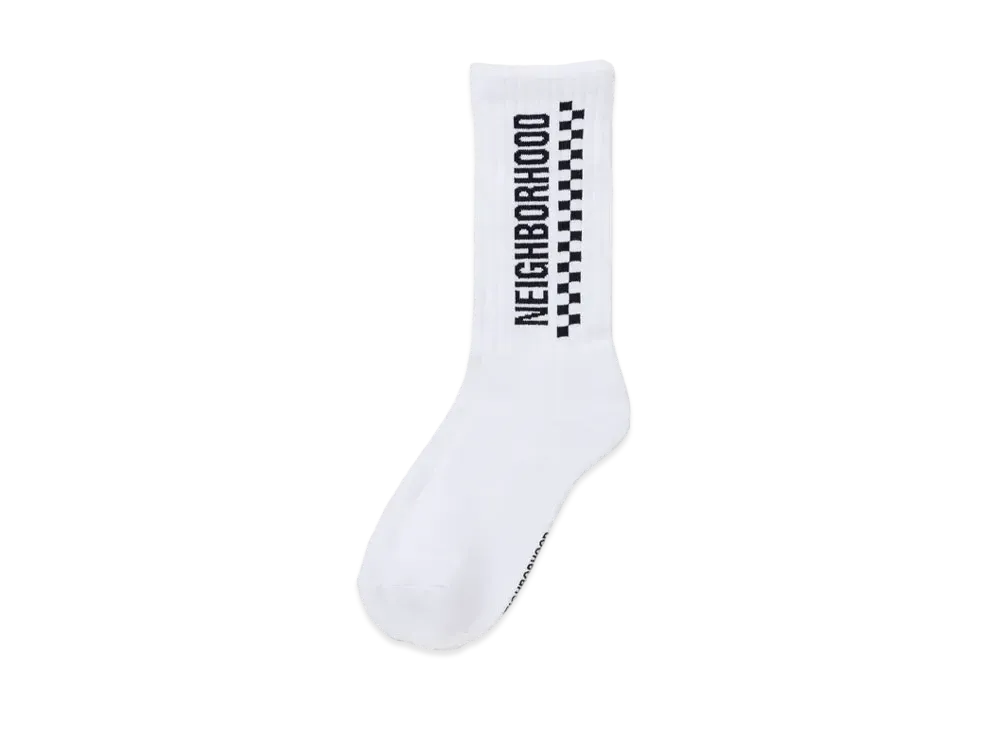 NEIGHBORHOOD 24SS CI Checker Socks "White"