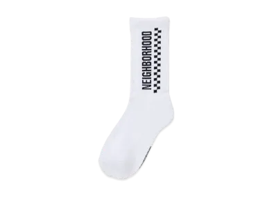 NEIGHBORHOOD 24SS CI Checker Socks "White"