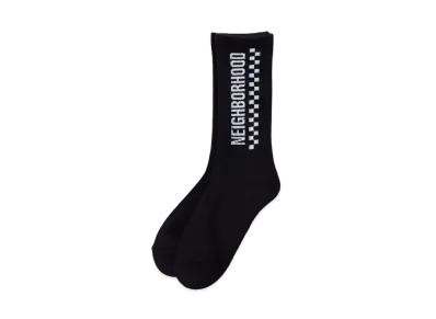 NEIGHBORHOOD 24SS CI Checker Socks "Black"