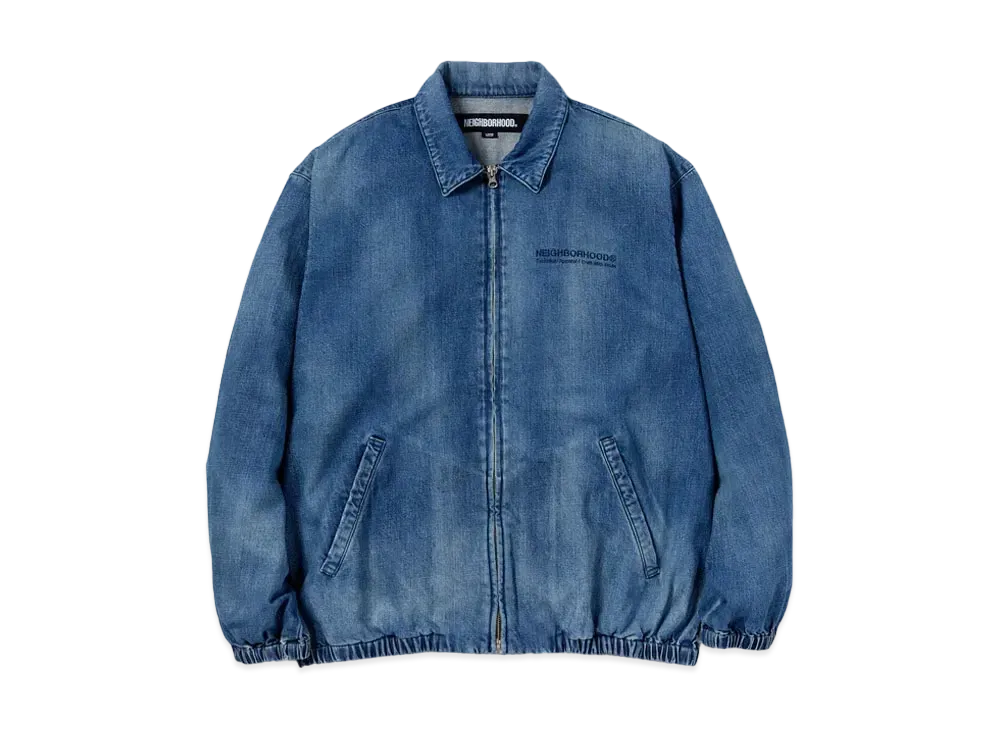 「NEIGHBORHOOD」Washed Denim Work Jacket NEIGHBORHOOD Washed Denim Zip Work Jacket 