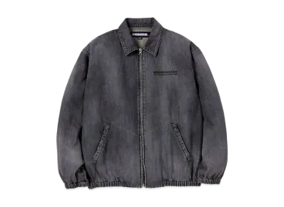 NEIGHBORHOOD Washed Denim Zip Work Jacket "Black"