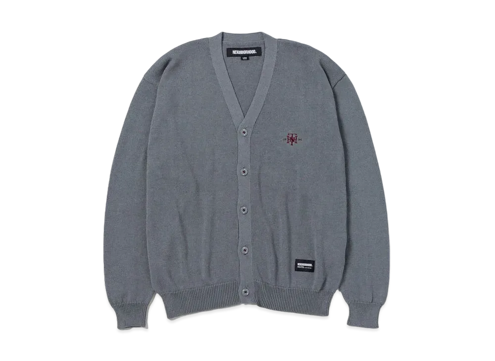 NEIGHBORHOOD Plain Cardigan "Gray"