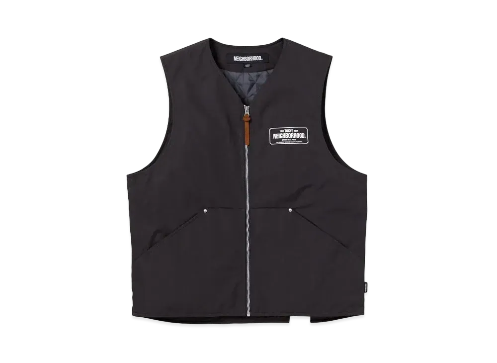 NEIGHBORHOOD Padded Work Vest "Charcoal"
