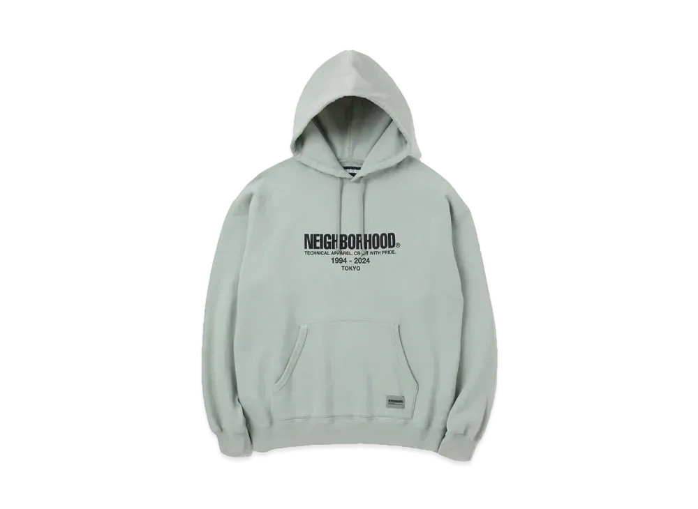 NEIGHBORHOOD Classic Sweat Parka LS "Sage Green"