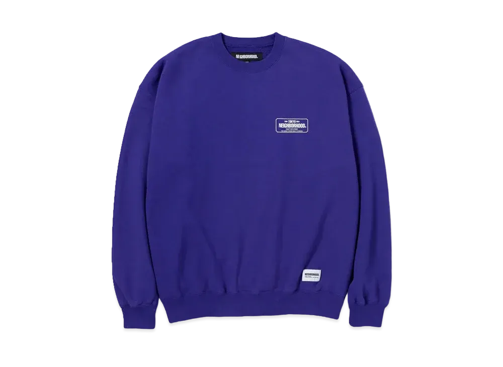 NEIGHBORHOOD Classic Sweat Shirt LS "Purple"
