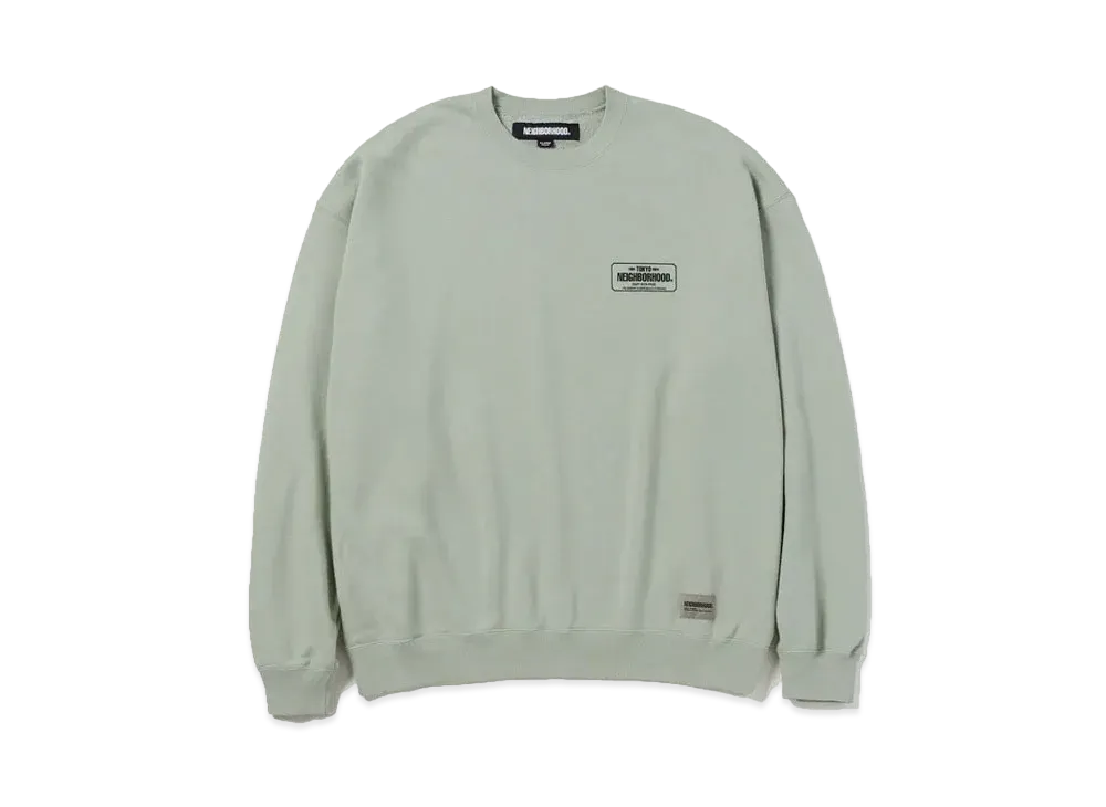 NEIGHBORHOOD Classic Sweat Shirt LS "Sage Green"