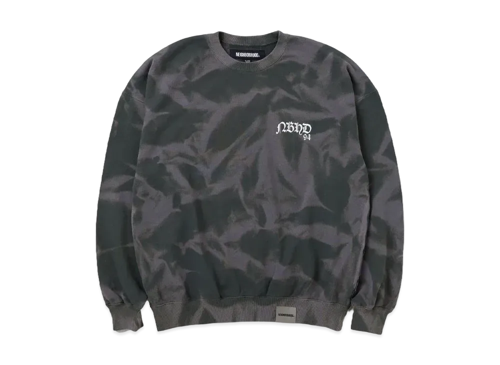 NEIGHBORHOOD Tie-Dye Sweat Shirt LS "Olive Drab"