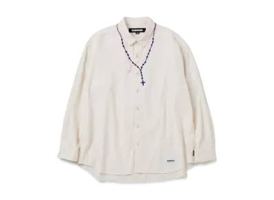 NEIGHBORHOOD Double Cross Embroidery Shirt LS "Natural"