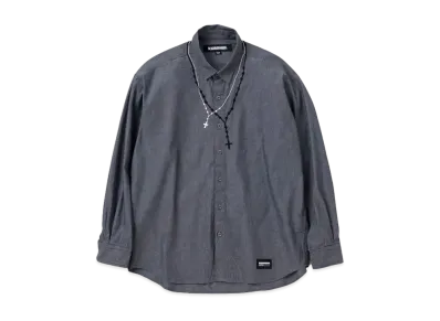 NEIGHBORHOOD Double Cross Embroidery Shirt LS "Black"