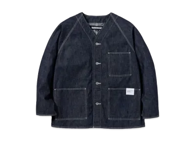 NEIGHBORHOOD Denim No Collar Jacket "Indigo"