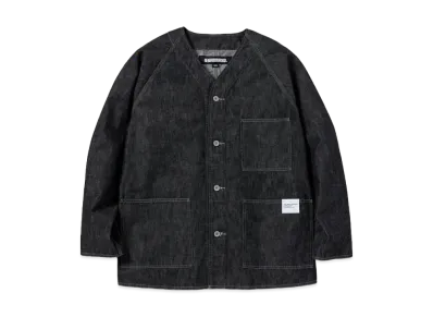 NEIGHBORHOOD Denim No Collar Jacket "Black"