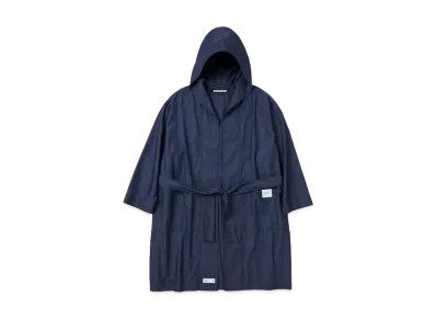 NEIGHBORHOOD Hooded Gown Coat "Indigo"