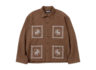 NEIGHBORHOOD GT Embroidery Shirt LS "Brown"