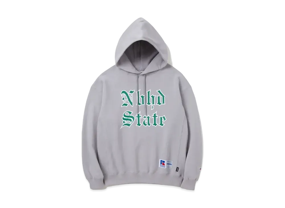 ネイバーフッド NH X ラッセル アスレティック . スウェットパーカー LS "グレー"