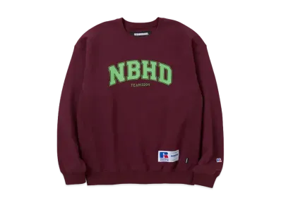 NEIGHBORHOOD NH X Russell Athletic . Sweatshirt LS "Burgundy"