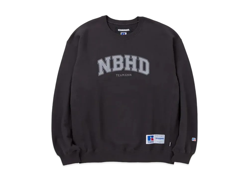 NEIGHBORHOOD NH X Russell Athletic . Sweatshirt LS "Black"