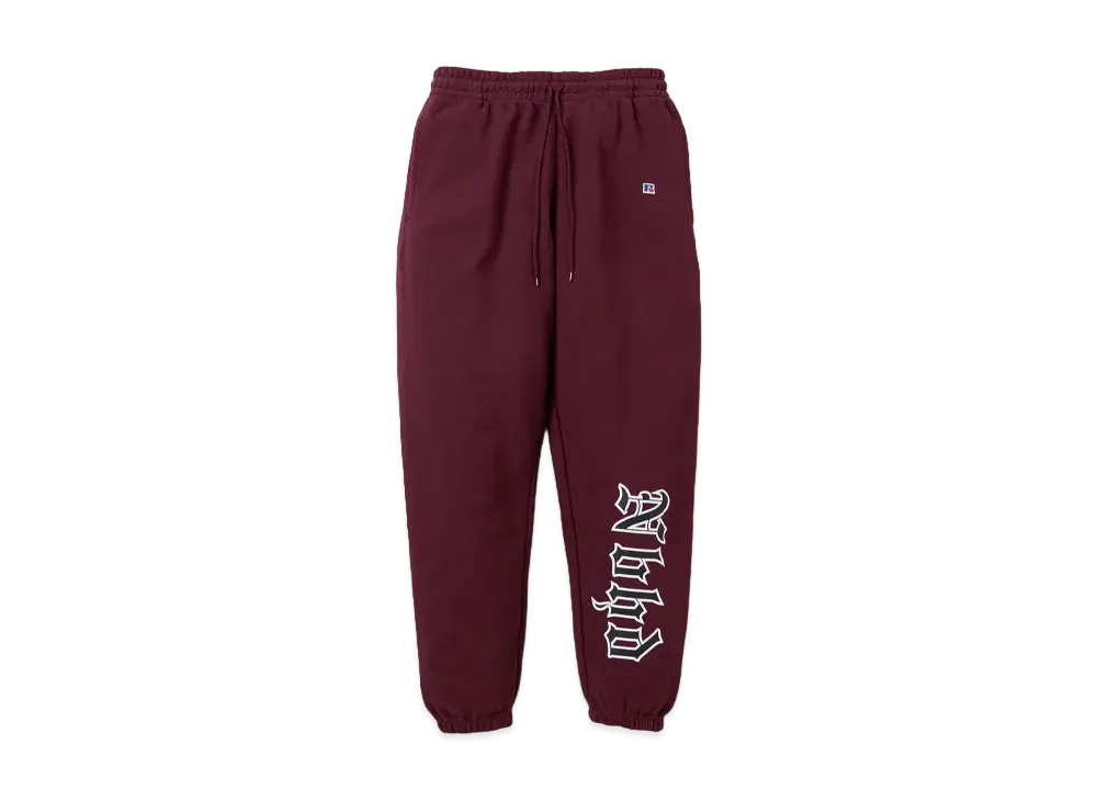 NEIGHBORHOOD NH X Russell Athletic . Sweat Pants "Burgundy"