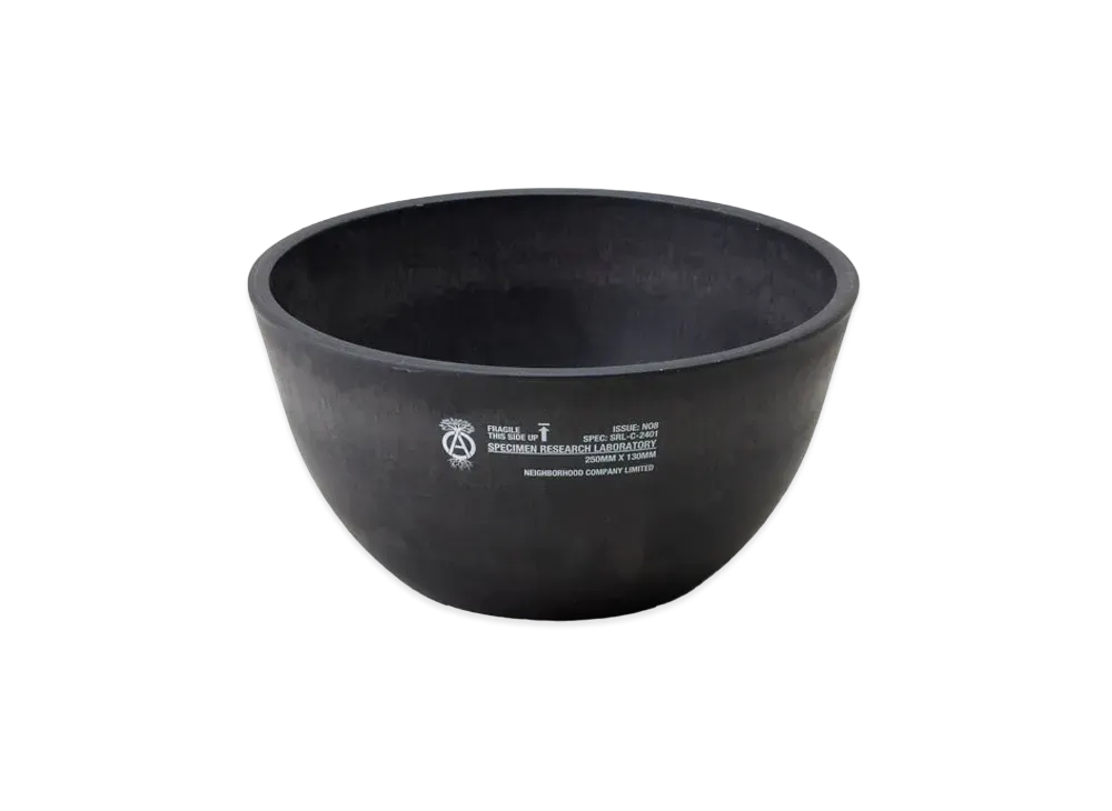 NEIGHBORHOOD Srl . Deep Bowl Type Plant Pot "Black"
