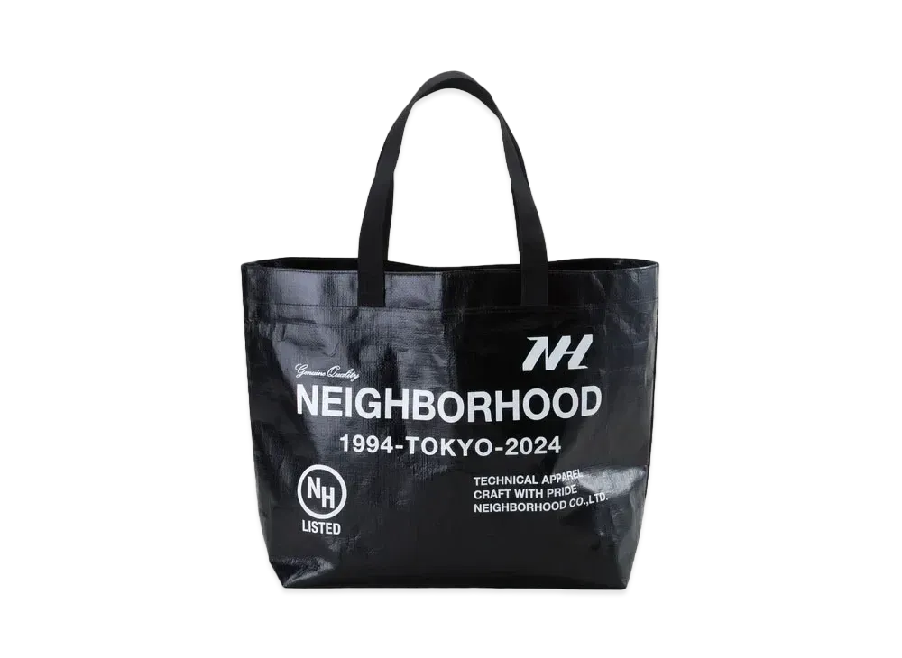 NEIGHBORHOOD Logo Flexible Bag-M "Black"