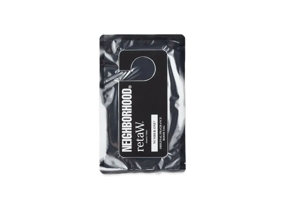 NEIGHBORHOOD NH x Retaw . Number One Room Tag "Black"