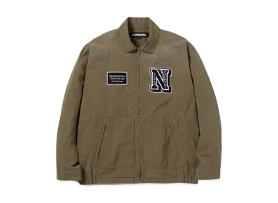 NEIGHBORHOOD Washed Zip Work Jacket "Olive Drab"