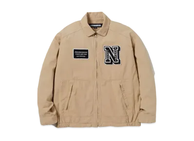 NEIGHBORHOOD Washed Zip Work Jacket "Beige"